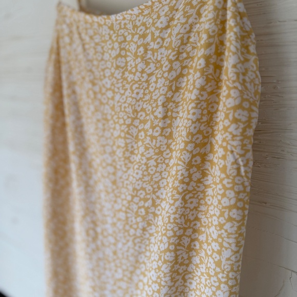 🌼 American Eagle | M | Floral Tie-Back Mini Dress | Yellow - Picture 5 of 8